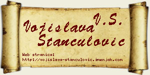 Vojislava Stančulović vizit kartica